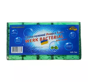 Губка кухонна Bacterial protect WR766 WERK