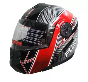 Мотошолом чорно-червоний FORTE BLD-159, розмір L Мотошолом чорно-червоний FORTE BLD-159, розмір L