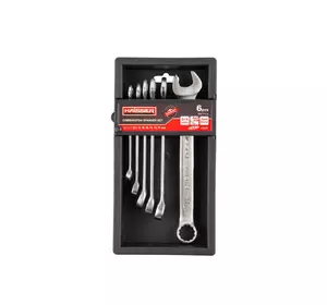 Набір ключів комбінованих COLD STAMPED CRV з 6 од. SATINE, Haisser 48426 Набір ключів комбінованих COLD STAMPED CRV з 6 од. SATINE, Haisser 48426