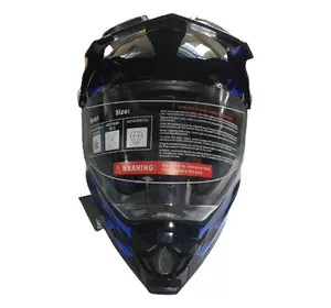 Мотошолом чорно-синій FORTE BLD-819-6 M Мотошолом чорно-синій FORTE BLD-819-6 M