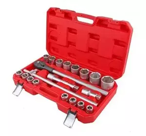 Набор насадок торцевых с трещоткой 3/4" 20 шт Haisser 70114 Набор насадок торцевых с трещоткой 3/4" 20 шт Haisser 70114