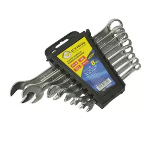 Сталь 48040 Набір комбінованих ключів CRV 8 шт Сталь 48040 Набір комбінованих ключів CRV 8 шт