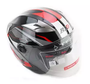 Мотошолом FORTE BLD-708 Чорно-червоний M Мотошолом FORTE BLD-708 Чорно-червоний M