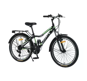 Велосипед Forte Stark 24"/24", чорно-зелений