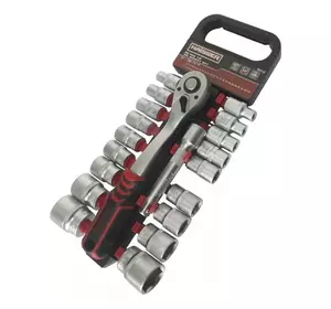 Набір насадок торцевих з тріскачкою Haisser 20 шт 1/2 Набір насадок торцевих з тріскачкою Haisser 20 шт 1/2