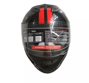 Мотошолом чорно-червоний FORTE BLD-626, розмір S Мотошолом чорно-червоний FORTE BLD-626, розмір S