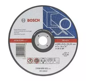 Круг зачисний по металу 180х6,0х22,2 мм (2608600315) Bosch