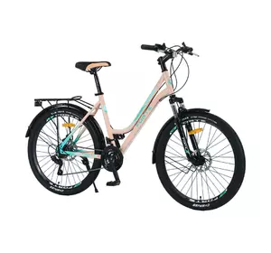 Велосипед Forte Evrika 19"/26" блакитно-бежевий Велосипед Forte Evrika 19"/26" блакитно-бежевий