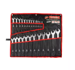 Набір ключів комбінованих COLD STAMPED CRV із 25 од. SATINE, Haisser 48430 Набір ключів комбінованих COLD STAMPED CRV із 25 од. SATINE, Haisser 48430