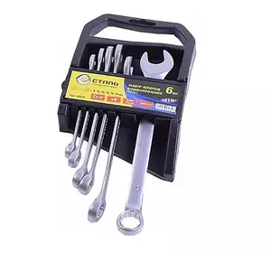 Сталь 48035 Набір ключів комбінованих 6 шт.CRV Сталь 48035 Набір ключів комбінованих 6 шт.CRV