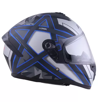 Мотошолом FORTE M71 Синій XL